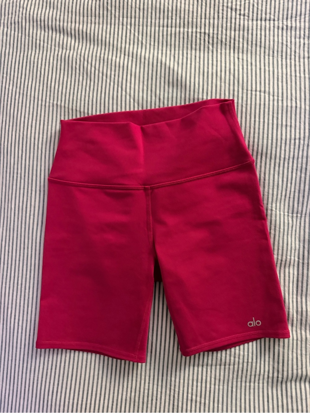 ALO Yoga Hot Pink High-Rise Bike Shorts